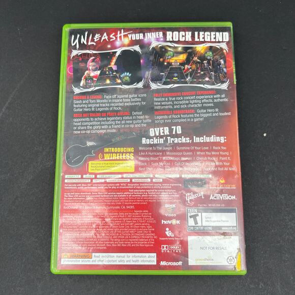 Guitar Hero III Legend Of Rock Xbox 360 video game - Picture 3 of 5